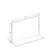 Azar Displays 12"W x 9"H Double-Foot Two Sided Sign Holder, PK10 152713
